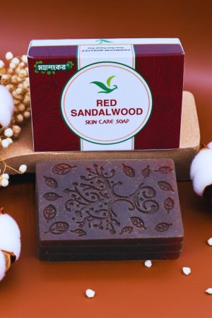 Mahashankar Red Sandalwood Skin Care Soap – Natural handmade herbal soap for glowing and healthy skin মহাশংকর রেড স্যান্ডালউড স্কিন কেয়ার সাবান – উজ্জ্বল ও সুস্থ ত্বকের জন্য প্রাকৃতিক হারবাল সাবান